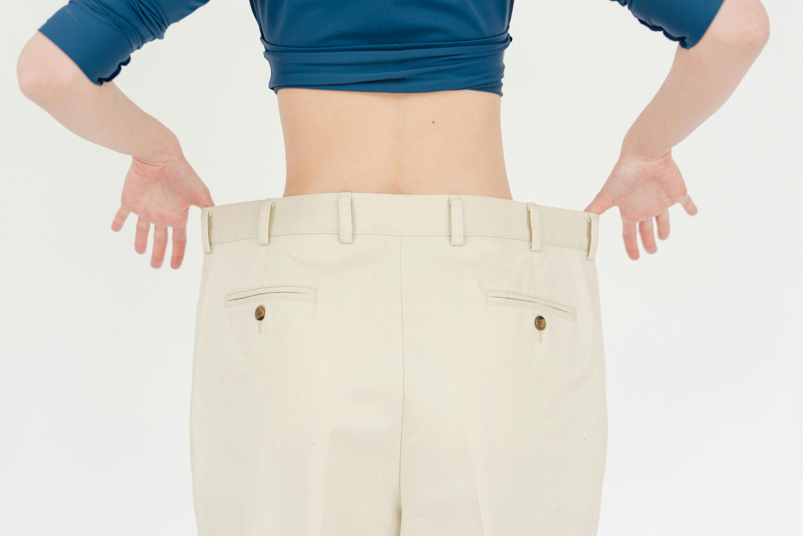 Person With Oversized Pants From Weight Loss