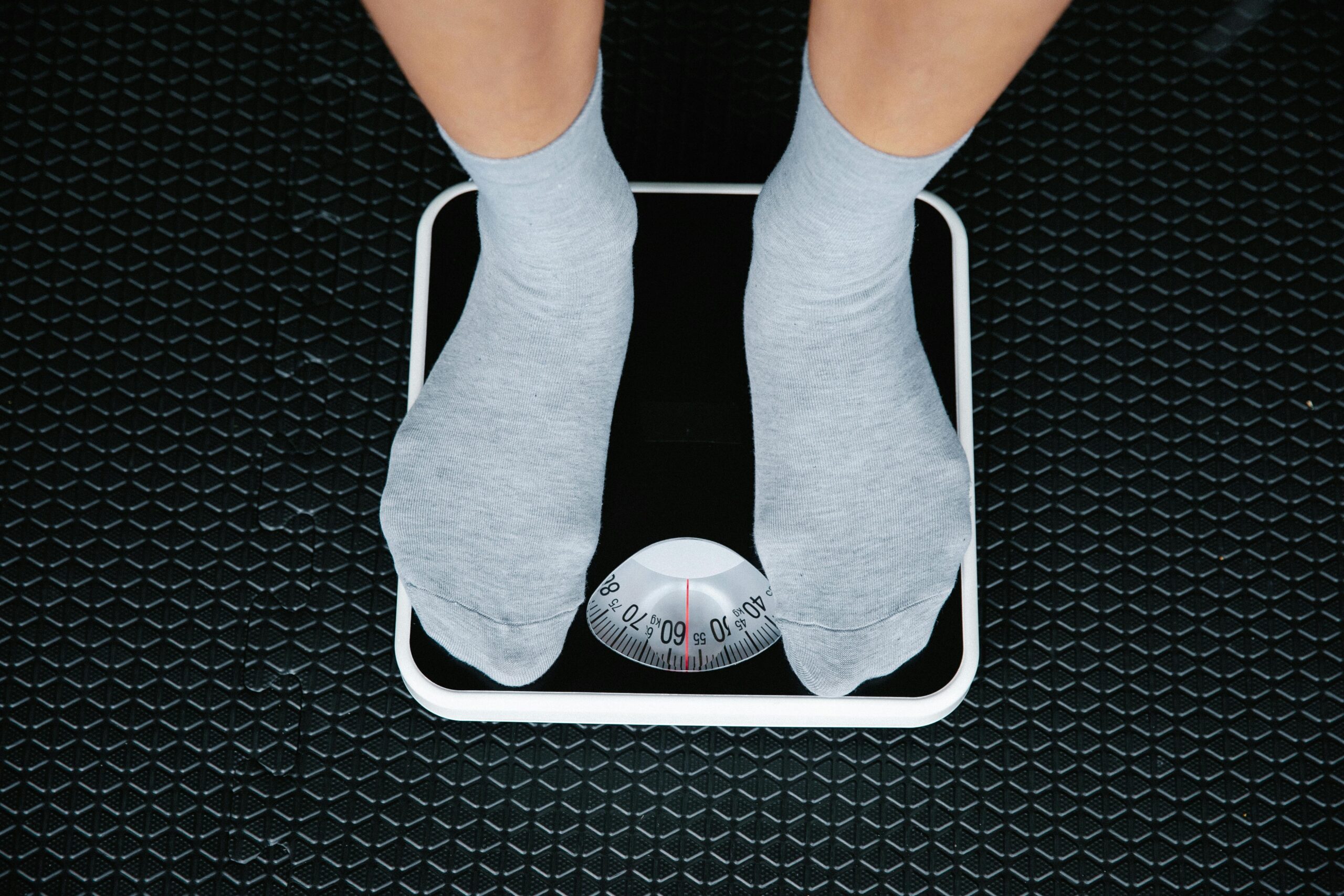 Person standing on a scale